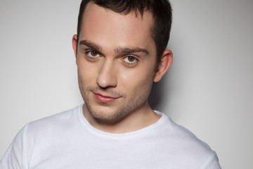 Handsome and cheerful young man