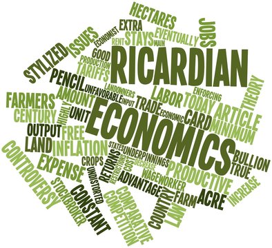 Word cloud for Ricardian economics