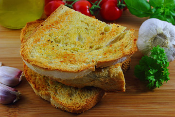Bread with garlic - Knoblauchbrot