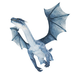 Naklejka premium blue dragon