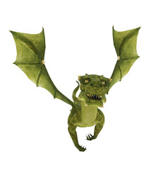 Fototapeta premium green dragon easy day