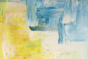 Detail of oil painting.