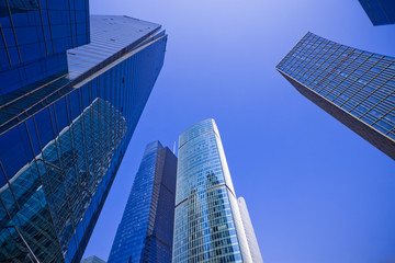 Fototapeta na wymiar Skyscrapers in Shanghai China