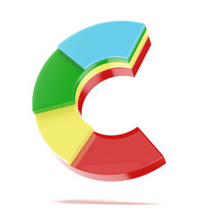 Multicolor segmented graph