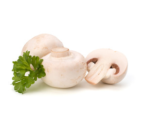 Champignon mushroom and fresh parsley