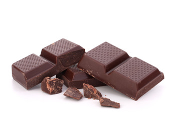 Chopped chocolate  bars