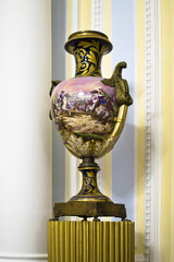 antique vase on a pedesta