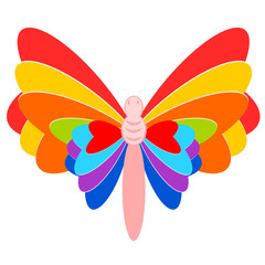Naklejka premium Colorful butterfly vector