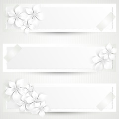 Floral banners