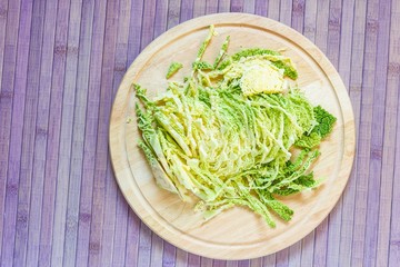 Naklejka premium Savoy cabbage