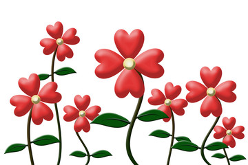 heart flowers