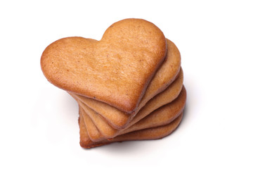 heart-shaped gingerbread