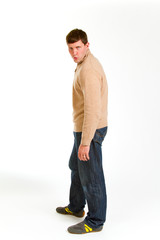 Naklejka premium Man Studio Portrait