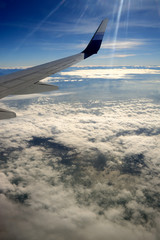 Fototapeta na wymiar View from Airplane