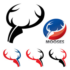 Obraz premium Moose emblems