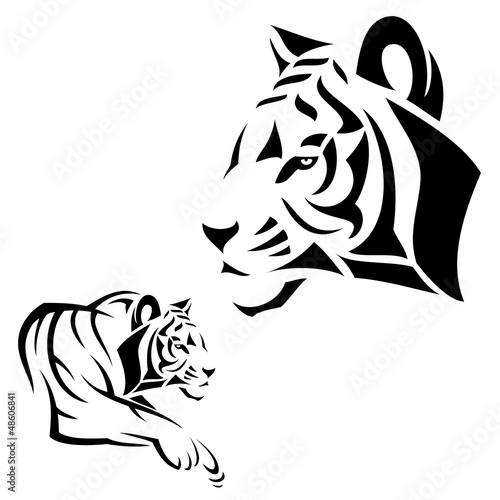 Векторные Рисунки Тигра