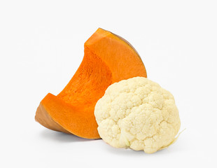 Pumpkin and cauliflower