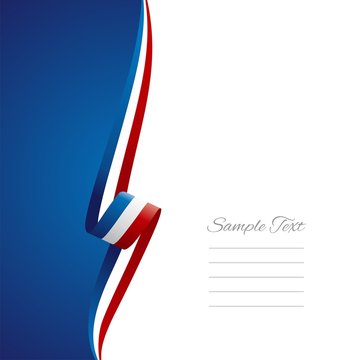 French left side brochure cover vector