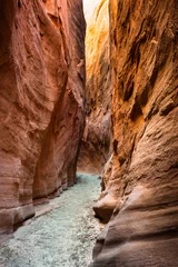 Photo sur Plexiglas Canyon canyon sec de fente de fourche