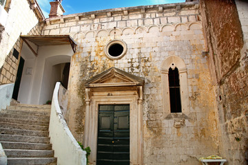 Quiet backyard in Dubrovnik, Croatia