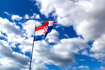 National flag of Croatia - 48611079