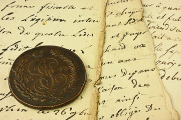 Manoscritto e monete