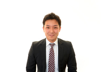 爽やかな笑顔のビジネスマン