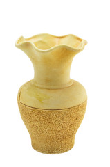 beige ceramic vase