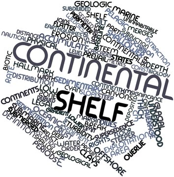 Word cloud for Continental shelf