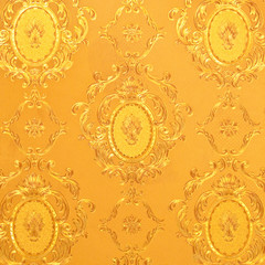 Old gold wallpaper : Traditional Thai style