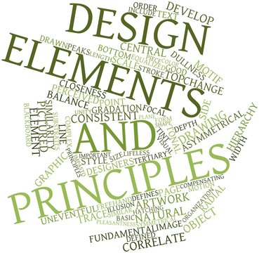 Word Cloud For Design Elements And Principles