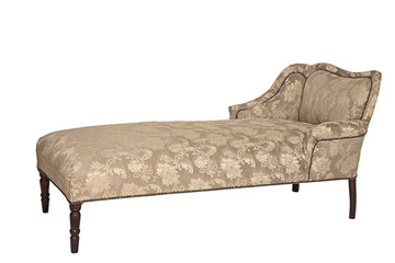 Antique couch over white
