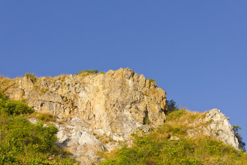 Fototapeta na wymiar Mountain urwisko w Chonburi górach.