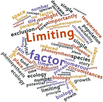 Word cloud for Limiting factor