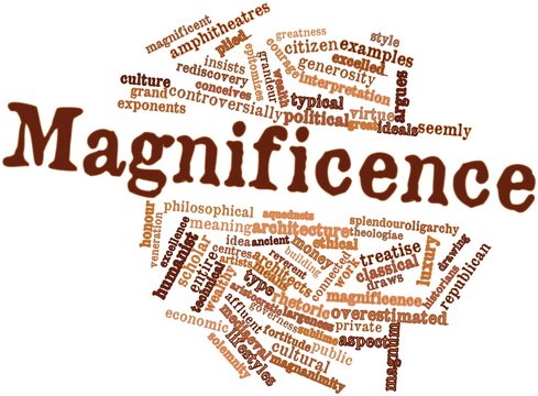 Word cloud for Magnificence