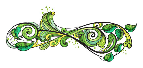 A creative green border