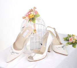 Beautiful bride's shoes for beautiful bride