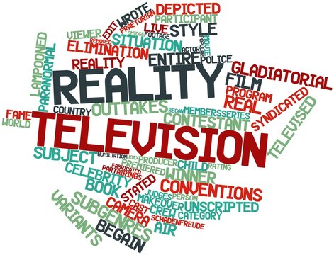 Word cloud for Reality television