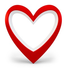 3d heart shape  Love you symbol, Valentine's day abstract