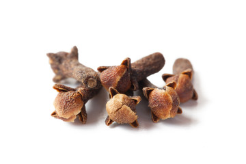 Cloves isolated on white background