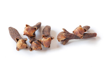 Cloves isolated on white background