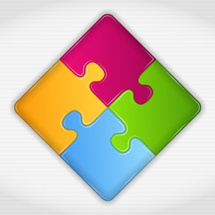 Abstract puzzle square