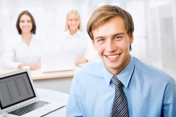 Obraz premium Young business man