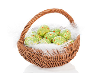 Fototapeta na wymiar Easter Egg Basket