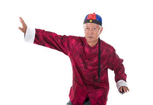 Old Senior Chinese Kung Fu Master