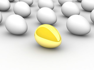 Golden egg. Concept - the Best.