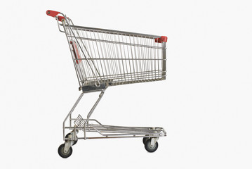 close-up of a shopping cart