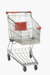 close-up of a shopping cart