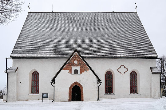 Porvoo Cathedral In Winter, Finland