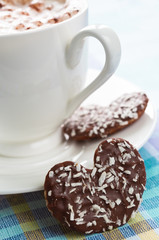 Coffee with cookie